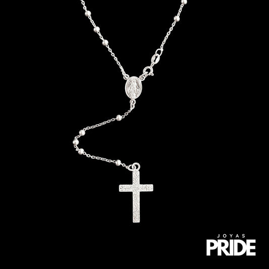 Cadena Rosario 3 Plata Italiana 925