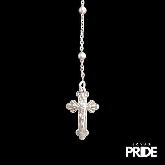 Cadena Rosario 1 Plata Italiana 925