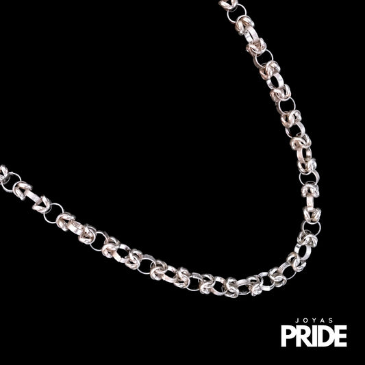 Cadena Camino Del Inca 60cm Plata Italiana 925