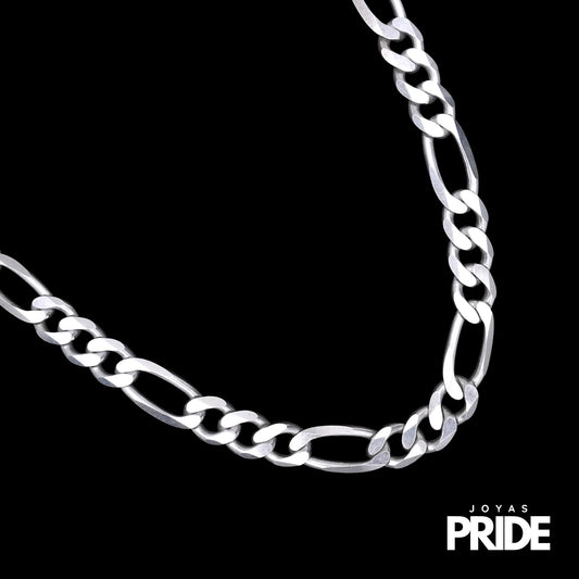Cadena Cartier 12mm Ancho - 60cm Plata Italiana 925