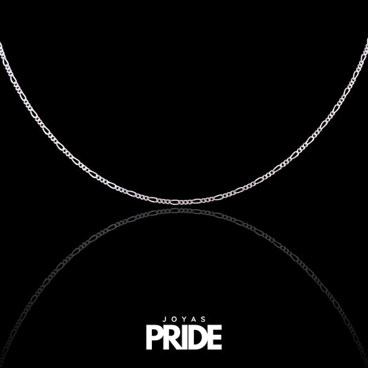 Cadena Cartier Fina 50cm Plata Italiana 925