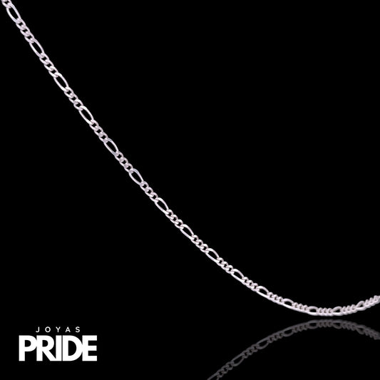 Cadena Cartier Fina 50cm Plata Italiana 925