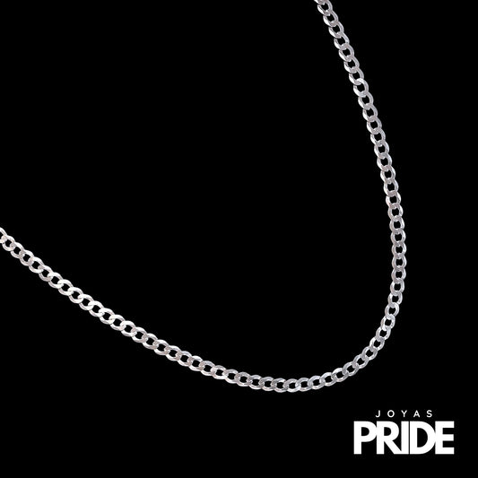 Cadena Grumet 5mm Ancho - 60cm Plata Italiana 925