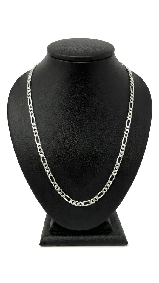 Cadena Cartier 5mm Ancho - 60cm Plata Italiana 925