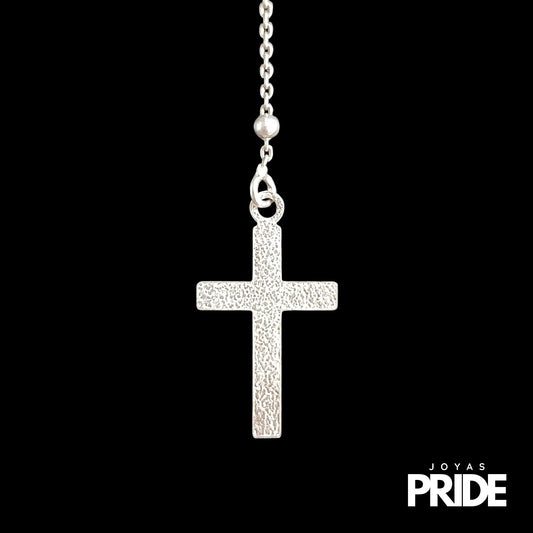 Cadena Rosario 3 Plata Italiana 925