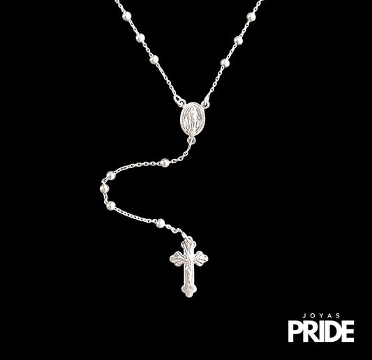 Cadena Rosario 1 Plata Italiana 925