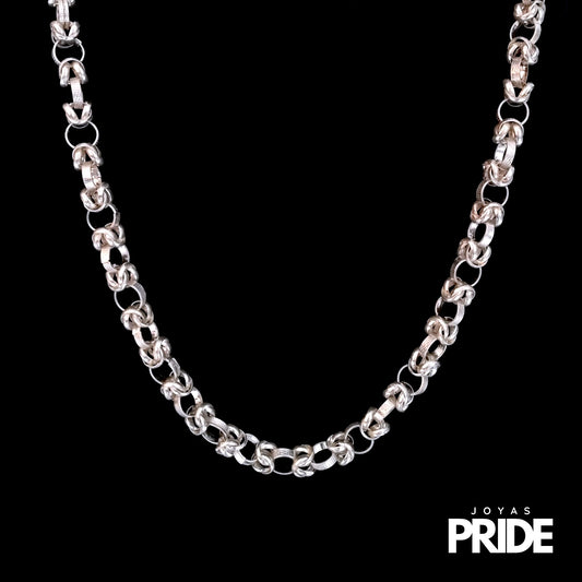 Cadena Camino Del Inca 60cm Plata Italiana 925