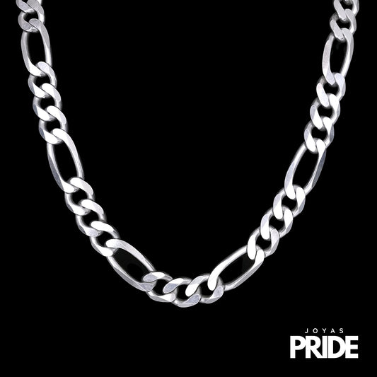 Cadena Cartier 12mm Ancho - 60cm Plata Italiana 925