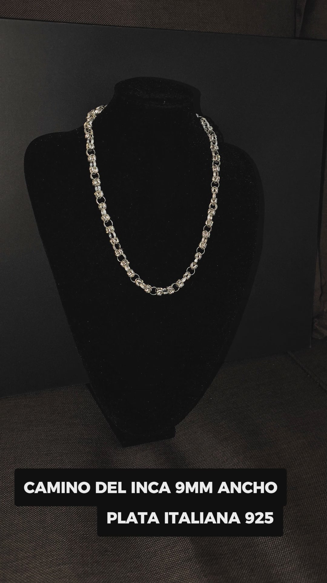 Cadena Camino Del Inca 50cm Plata Italiana 925